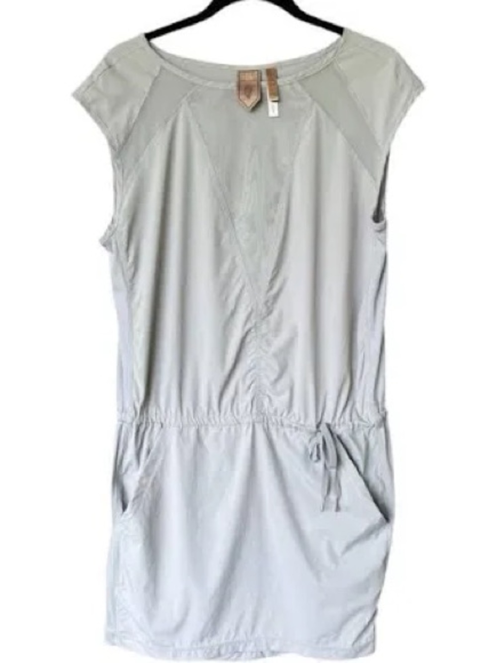Indygena Laco Activewear Dress Drawstring Waist with Pockets in light Gray M - Picture 3 of 11